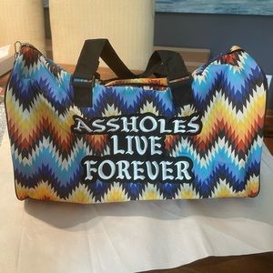 Tribal Assholes Live Forever Duffle Bag